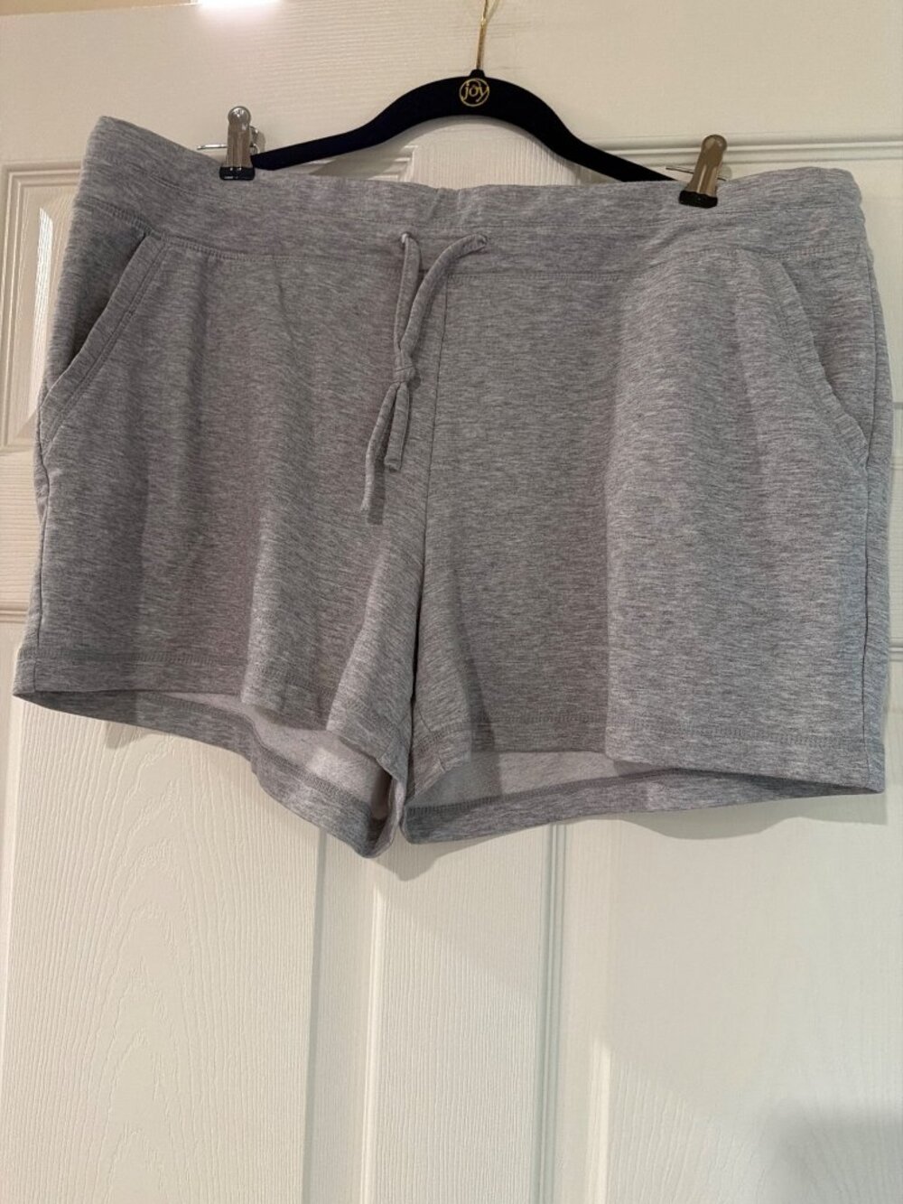 32 Degrees Ladies Fleece Shorts XL Gray Polyester Blend